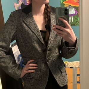 CAbi Fox hunt Textured Blazer